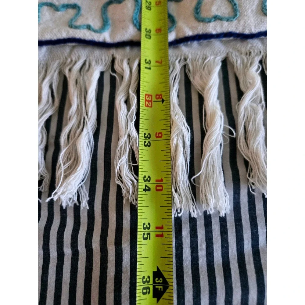 Unbranded Embroidered Floral Crossbody Bag Women OS Cream‎ Excellent Boho Fringe